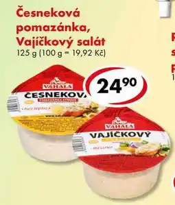 CBA Česneková pomazánka, Vajíčkový salát nabídka