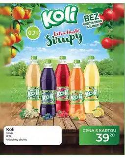 Tamda Foods Koli sirup nabídka