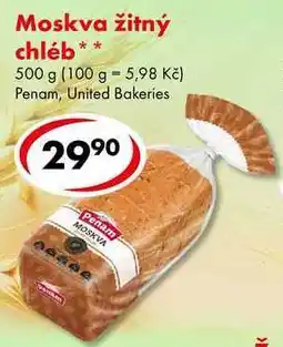 CBA Moskva žitný chléb nabídka