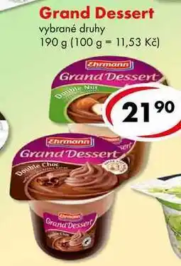 CBA Grand Dessert nabídka