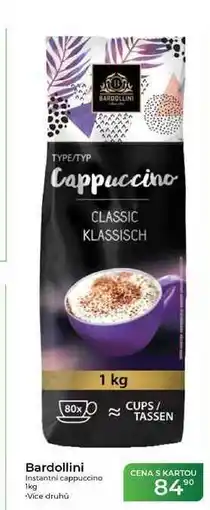 Tamda Foods Bardollini Instantní cappuccino nabídka