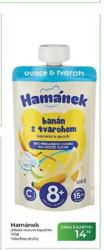 Tamda Foods Hamánek dětská ovocná kapsička nabídka