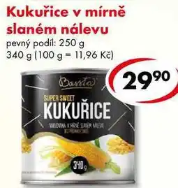 CBA Kukuřice v mírně slaném nálevu nabídka