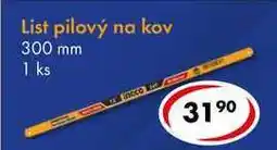 CBA List pilový na kov nabídka