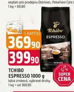 Trefa TCHIBO ESPRESSO 1000 g káva zrnková nabídka