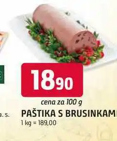 Trefa PAŠTIKA S BRUSINKAMI nabídka