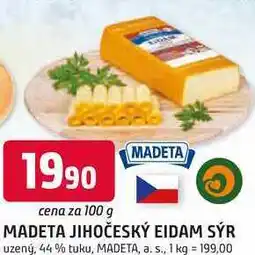 Trefa MADETA JIHOČESKÝ EIDAM SÝR uzený, 44% tuku nabídka