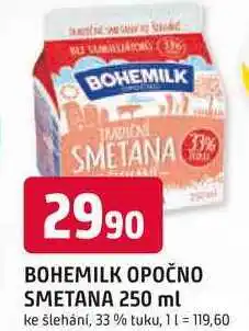 Trefa BOHEMILK OPOČNO SMETANA 250 ml 33% ke šlehání nabídka