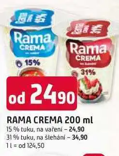 Trefa RAMA CREMA 200 ml 15% tuku, na vaření nabídka