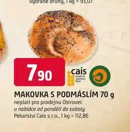 Trefa MAKOVKA S PODMÁSLÍM nabídka