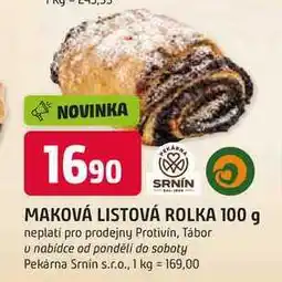 Trefa MAKOVÁ LISTOVÁ ROLKA nabídka