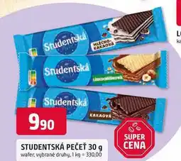 Trefa STUDENTSKÁ PEČEŤ 30 g wafer nabídka