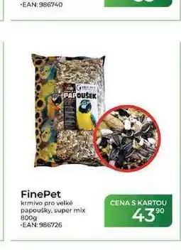 Tamda Foods FinePet krmivo pro velké papoušky, super mix nabídka