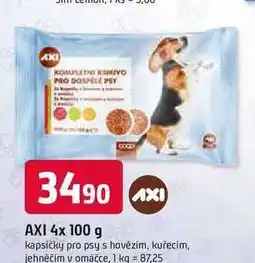 Trefa AXI 4x 100 g kapsičky pro psy nabídka