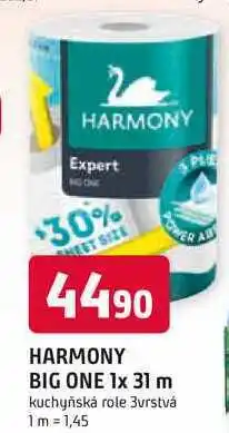 Trefa HARMONY BIG ONE 1x 31 m kuchyňská role 3vrstvá nabídka