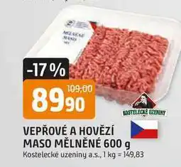 Trefa KOSTELECKÉ UZENINY MASO MĚLNĚNÉ nabídka