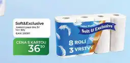 Tamda Foods Soft&Exclusive toaletní papír 8ks 3V 14m Bily nabídka