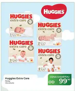 Tamda Foods Huggies Extra Care Plenky •Vice druhů 10 50 CENA S KARTOU OD 99 90 nabídka