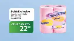 Tamda Foods Soft&Exclusive toaletní papír 4ks 2V 20m Barevný nabídka