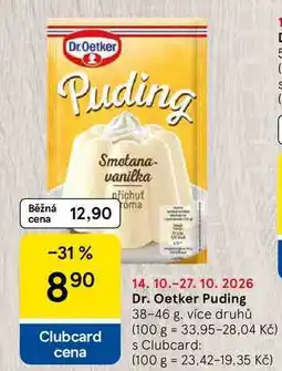 Tesco Dr. Oetker Puding nabídka