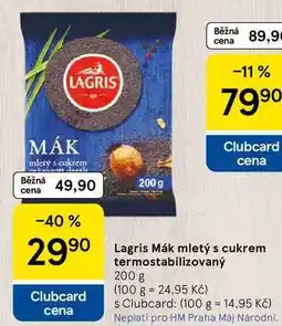 Tesco Lagris Mák mletý s cukrem termostabilizovaný nabídka