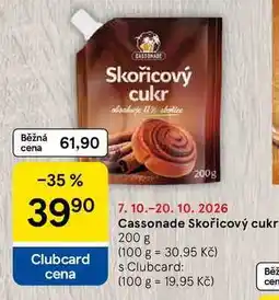 Tesco Cassonade Skořicový cukr nabídka