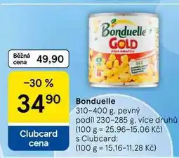 Tesco Bonduelle, 310-400 g. pevný podíl 230-285 g nabídka