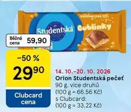 Tesco Orion Studentská pečeť, 90 g, více druhů nabídka