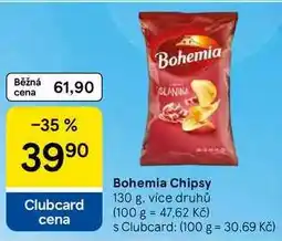 Tesco Bohemia Chipsy nabídka