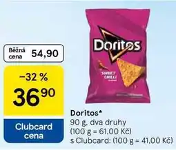 Tesco Doritos, 90 g, dva druhy nabídka