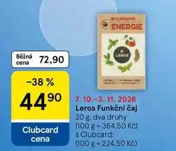 Tesco Leros Funkční čaj, 20 g, dva druhy nabídka