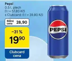 Tesco Pepsi, 0,5 l, plech nabídka