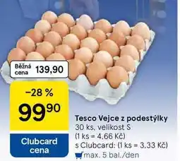 Tesco Tesco Vejce z podestýlky, 30 ks, velikost S nabídka