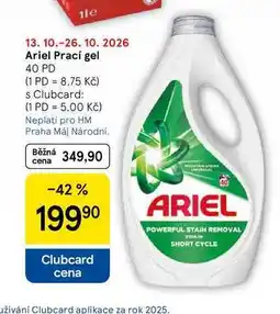 Tesco Ariel Prací gel, 40 PD nabídka
