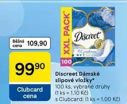 Tesco Discreet Dámské slipové vložky, 100 ks, vybrané druhy nabídka
