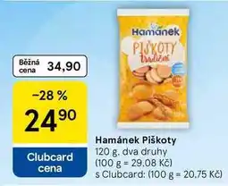 Tesco Hamánek Piškoty nabídka