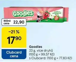 Tesco Goodies, 23 g, více druhů nabídka