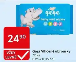 Tesco Gaga Vlhčené ubrousky, 72 ks nabídka