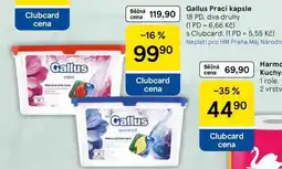 Tesco Gallus Prací kapsle, 18 PD, dva druhy nabídka