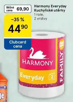 Tesco Harmony Everyday Kuchyňské utěrky, 1 role, 2 vrstvy nabídka