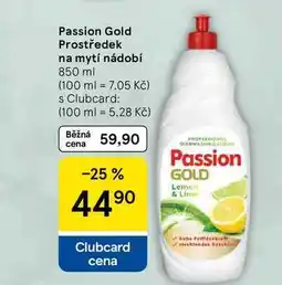 Tesco Passion Gold Prostředek na mytí nádobí nabídka