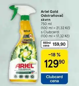 Tesco Ariel Gold Odstraňovač skvrn nabídka