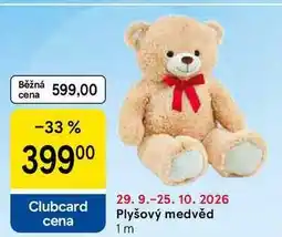 Tesco Plyšový medvěd, 1 m nabídka