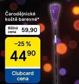 Tesco Čarodějnické koště barevné nabídka