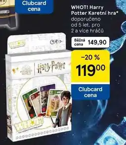 Tesco WHOT! Harry Potter Karetní hra, doporučeno od 5 let, pro 2 a více hráčů nabídka