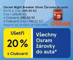 Tesco Osram Night Breaker Silver Žárovka do auta, H7/12 V, 2 ks nabídka