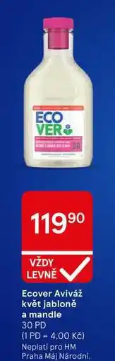 Tesco Ecover Aviváž květ jabloně a mandle, 30 PD nabídka