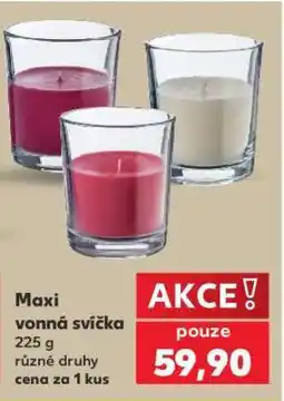 Kaufland Maxi vonná svíčka nabídka