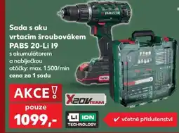 Kaufland Sada s aku vrtačím šroubovákem PABS 20-Li I9 nabídka