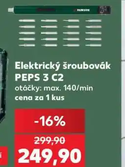 Kaufland Elektrický šroubovák PEPS 3 C2 nabídka